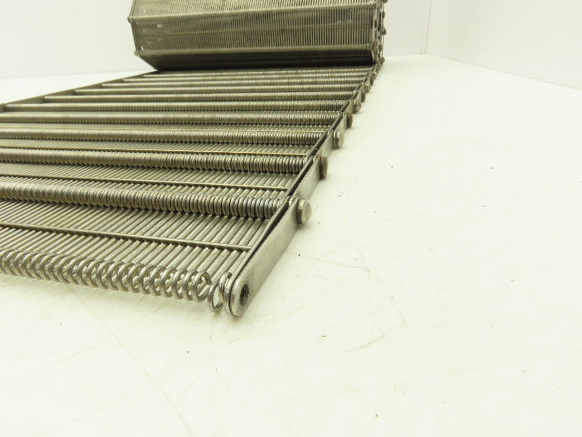 Stainless Steel Eyelink Wire Loop Oven Conveyor Belt 390mm 15.3"W x 78.75"L