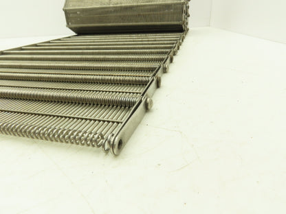 Stainless Steel Eyelink Wire Loop Oven Conveyor Belt 390mm 15.3"W x 78.75"L