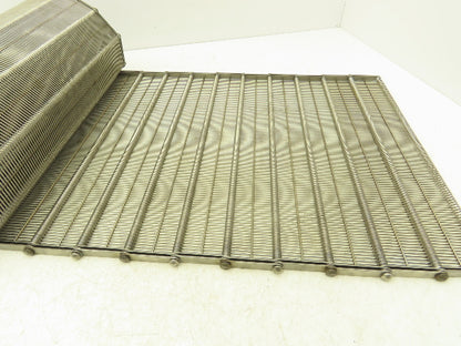Stainless Steel Eyelink Wire Loop Oven Conveyor Belt 390mm 15.3"W x 78.75"L