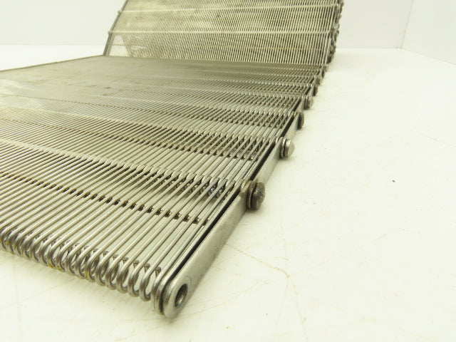 Stainless Steel Eyelink Wire Loop Oven Conveyor Belt 390mm 15.3"W x 78.75"L