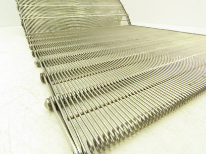 Stainless Steel Eyelink Wire Loop Oven Conveyor Belt 390mm 15.3"W x 78.75"L