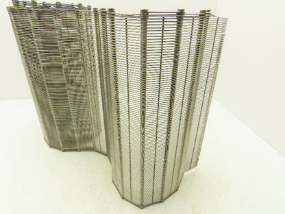 Stainless Steel Eyelink Wire Loop Oven Conveyor Belt 390mm 15.3"W x 92.75"L