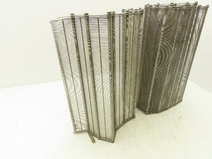 Stainless Steel Eyelink Wire Loop Oven Conveyor Belt 390mm 15.3"W x 92.75"L