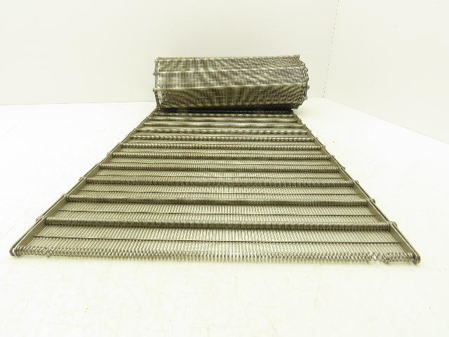 Stainless Steel Eyelink Wire Loop Oven Conveyor Belt 390mm 15.3"W x 92.75"L