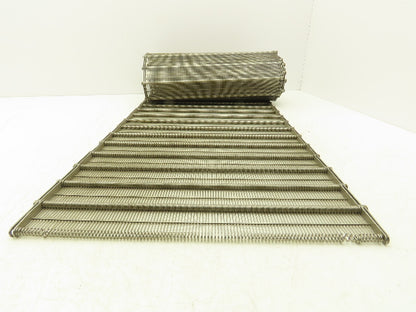 Stainless Steel Eyelink Wire Loop Oven Conveyor Belt 390mm 15.3"W x 92.75"L