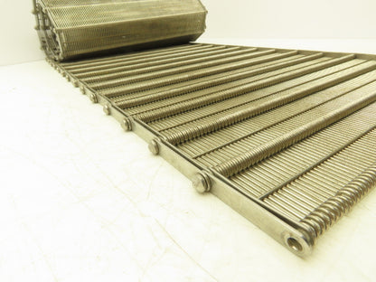 Stainless Steel Eyelink Wire Loop Oven Conveyor Belt 390mm 15.3"W x 92.75"L