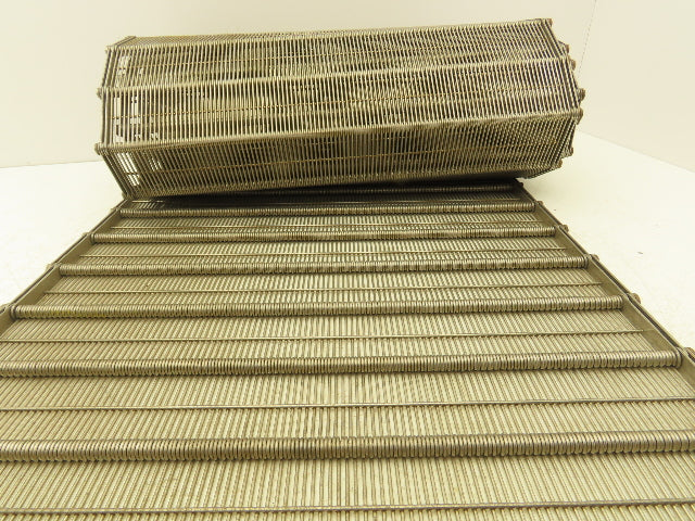 Stainless Steel Eyelink Wire Loop Oven Conveyor Belt 390mm 15.3"W x 92.75"L