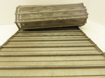 Stainless Steel Eyelink Wire Loop Oven Conveyor Belt 390mm 15.3"W x 92.75"L