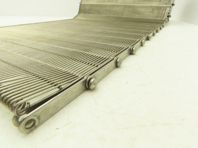 Stainless Steel Eyelink Wire Loop Oven Conveyor Belt 390mm 15.3"W x 92.75"L