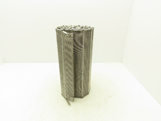 Stainless Steel Eyelink Wire Loop Oven Conveyor Belt 390mm 15.3"W x 92.75"L