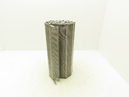 Stainless Steel Eyelink Wire Loop Oven Conveyor Belt 390mm 15.3"W x 92.75"L