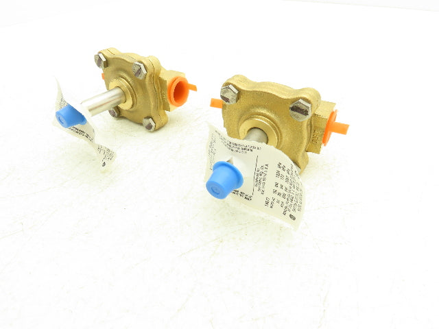 Dayton 1A577 Solenoid Valve Body 2-Way Normally Closed 1/2" NPT Brass Lot of 2