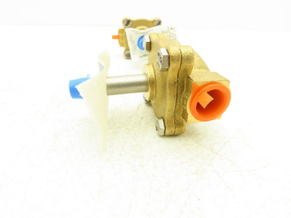 Dayton 1A577 Solenoid Valve Body 2-Way Normally Closed 1/2" NPT Brass Lot of 2