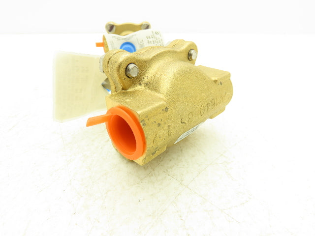 Dayton 1A577 Solenoid Valve Body 2-Way Normally Closed 1/2" NPT Brass Lot of 2