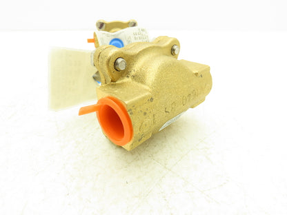 Dayton 1A577 Solenoid Valve Body 2-Way Normally Closed 1/2" NPT Brass Lot of 2