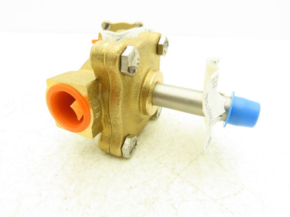 Dayton 1A577 Solenoid Valve Body 2-Way Normally Closed 1/2" NPT Brass Lot of 2