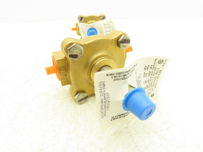 Dayton 1A577 Solenoid Valve Body 2-Way Normally Closed 1/2" NPT Brass Lot of 2
