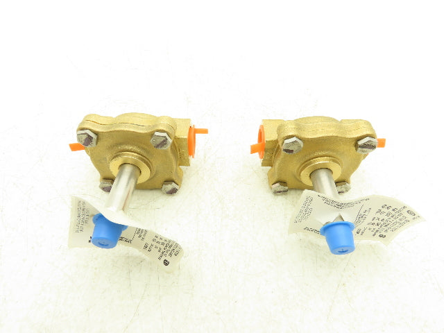 Dayton 1A577 Solenoid Valve Body 2-Way Normally Closed 1/2" NPT Brass Lot of 2