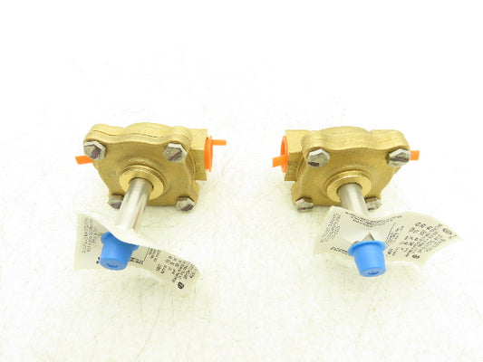 Dayton 1A577 Solenoid Valve Body 2-Way Normally Closed 1/2" NPT Brass Lot of 2