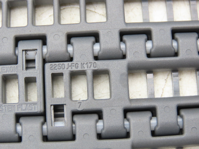 System Plast LFG 2250-0340 J-FGP2 Flush Grid Conveyor Belt 1-Track 340mm x 10Ft