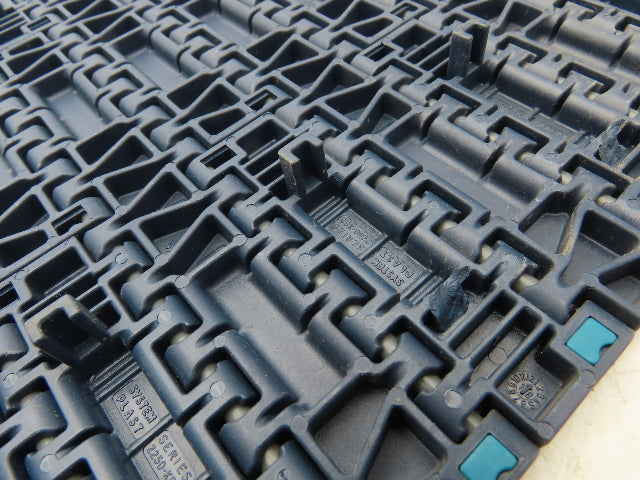 System Plast NGE 2250FT Mattop Flat Conveyor Belt w/Track Guide 255mm 10"x 8' 5"