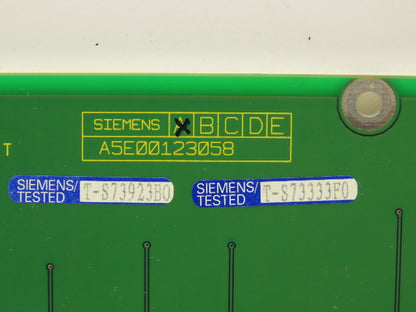 Siemens A5E00123058 Printed Circuit Push Button HMI Control Board A5E00123102