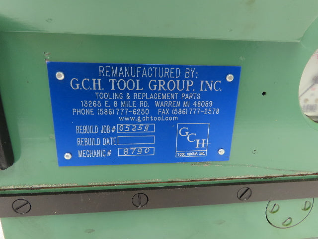 Tschudin HGT Cylindrical Grinder Wheel Drive Motor Refurbished Lathe Metal Mill