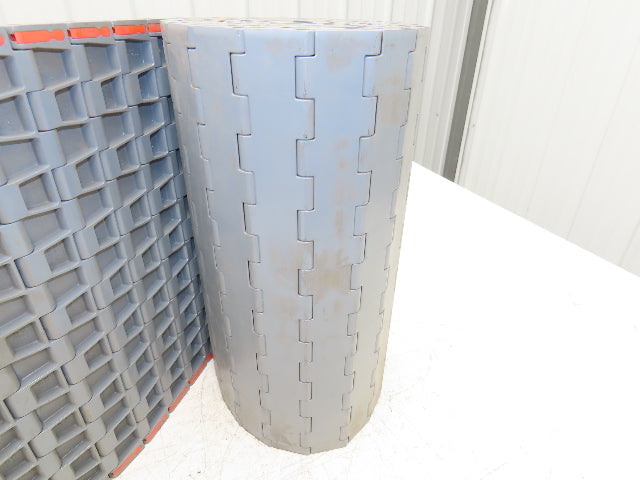 Regina UCC1500 Ultop 15"W MatTop Flat Conveyor Belt Chain Gray FliteTop 10'L