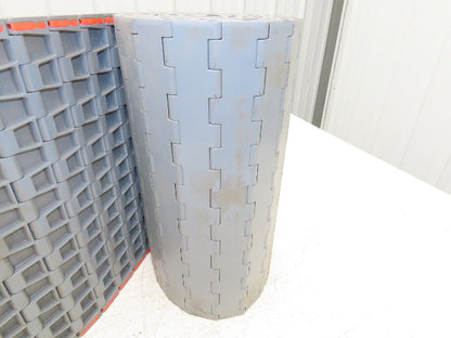 Regina UCC1500 Ultop 15"W MatTop Flat Conveyor Belt Chain Gray FliteTop 10'L