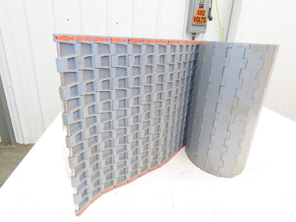 Regina UCC1500 Ultop 15"W MatTop Flat Conveyor Belt Chain Gray FliteTop 10'L