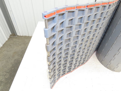 Regina UCC1500 Ultop 15"W MatTop Flat Conveyor Belt Chain Gray FliteTop 10'L