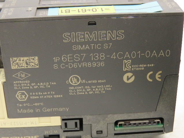 Siemens 6ES7 151-1AA05-0AB0 Profibus ET200 Various DI/DO & Other Terminal Module