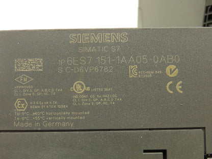 Siemens 6ES7 151-1AA05-0AB0 Profibus ET200 Various DI/DO & Other Terminal Module