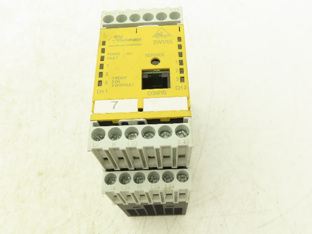 Bihl+Wiedemann BW1765 Asi Consortium Safety Monitor 2 Inputs 2 x 2 Relay Outputs