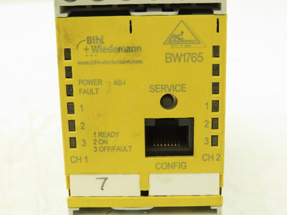 Bihl+Wiedemann BW1765 Asi Consortium Safety Monitor 2 Inputs 2 x 2 Relay Outputs