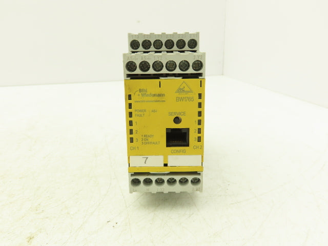 Bihl+Wiedemann BW1765 Asi Consortium Safety Monitor 2 Inputs 2 x 2 Relay Outputs