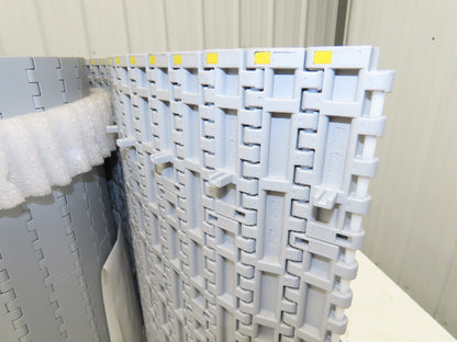 System Plast NGG 2250-0425 FTP2B Mattop Conveyor Belt w/Guides Gray 425mm x 10'L