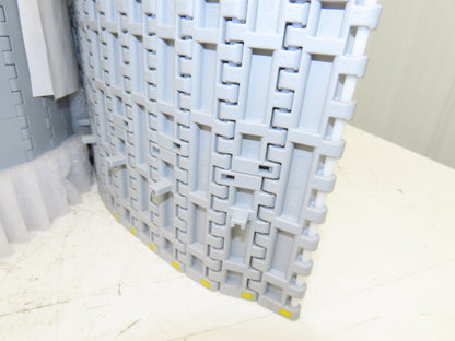 System Plast NGG 2250-0425 FTP2B Mattop Conveyor Belt w/Guides Gray 425mm x 10'L