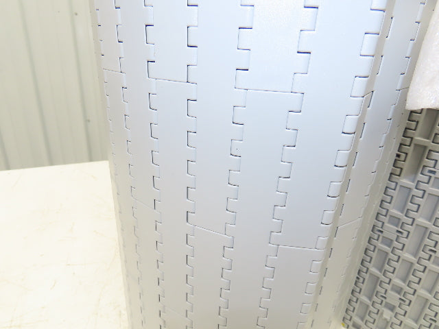 System Plast NGG 2250-0425 FTP2B Mattop Conveyor Belt w/Guides Gray 425mm x 10'L