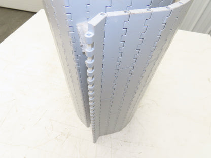 System Plast NGG 2250-0425 FTP2B Mattop Conveyor Belt w/Guides Gray 425mm x 10'L