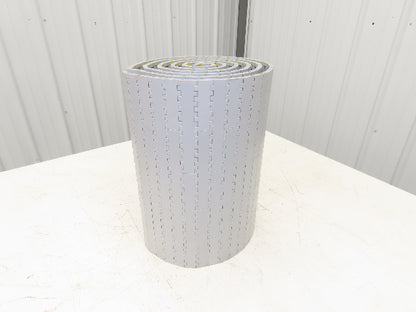 System Plast NGG 2250-0425 FTP2B Mattop Conveyor Belt w/Guides Gray 425mm x 10'L