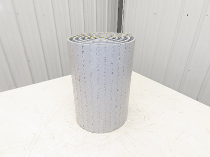 System Plast NGG 2250-0425 FTP2B Mattop Conveyor Belt w/Guides Gray 425mm x 10'L
