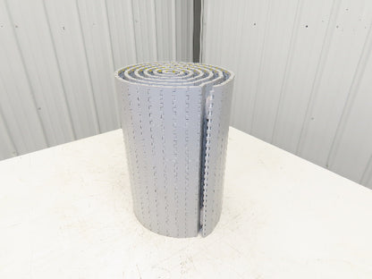System Plast NGG 2250-0425 FTP2B Mattop Conveyor Belt w/Guides Gray 425mm x 10'L