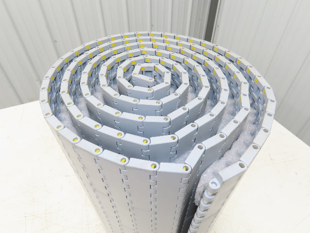 System Plast NGG 2250-0425 FTP2B Mattop Conveyor Belt w/Guides Gray 425mm x 10'L