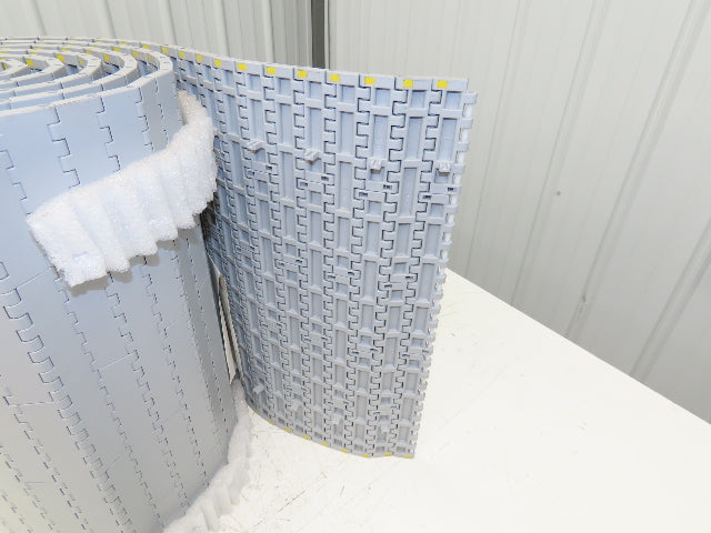 System Plast NGG 2250-0425 FTP2B Mattop Conveyor Belt w/Guides Gray 425mm x 10'L