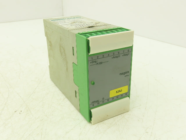 Negele vmu-pt Temperature Converter 0-100° C Input 24VDC Output 0/4-20mA 0-10V