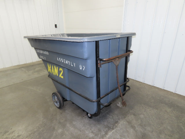 Rubbermaid Model 1026 Commercial Dump Cart 1-1/2 Cubic Yard Towable Heavy Duty
