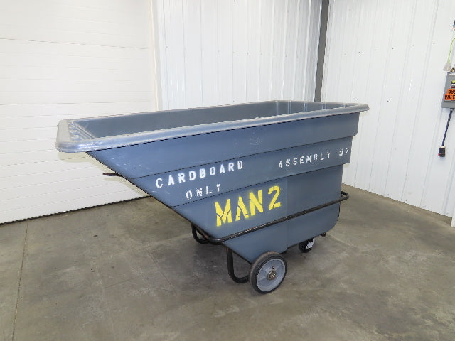 Rubbermaid Model 1026 Commercial Dump Cart 1-1/2 Cubic Yard Towable Heavy Duty