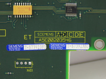Siemens A5E00203546 Printed Circuit Push Button HMI Control Board A5E00203546
