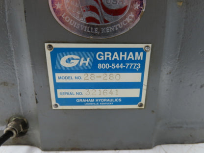 Grahan 28-280 Rotary Table Indexer Drive 12 Position Rotator Hydraulic